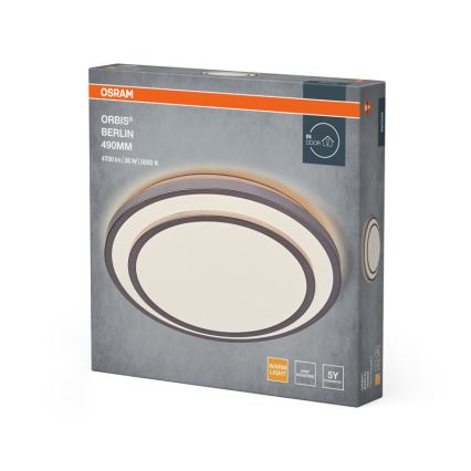 Osram - Plafonieră LED ORBIS BERLIN LED/36W/230V Ø 49,2 cm argintie