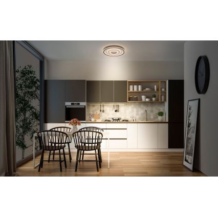 Osram - Plafonieră LED ORBIS CRISTALLY LED/50W/230V 2700/4000/6000K Ø 43 cm alb/negru