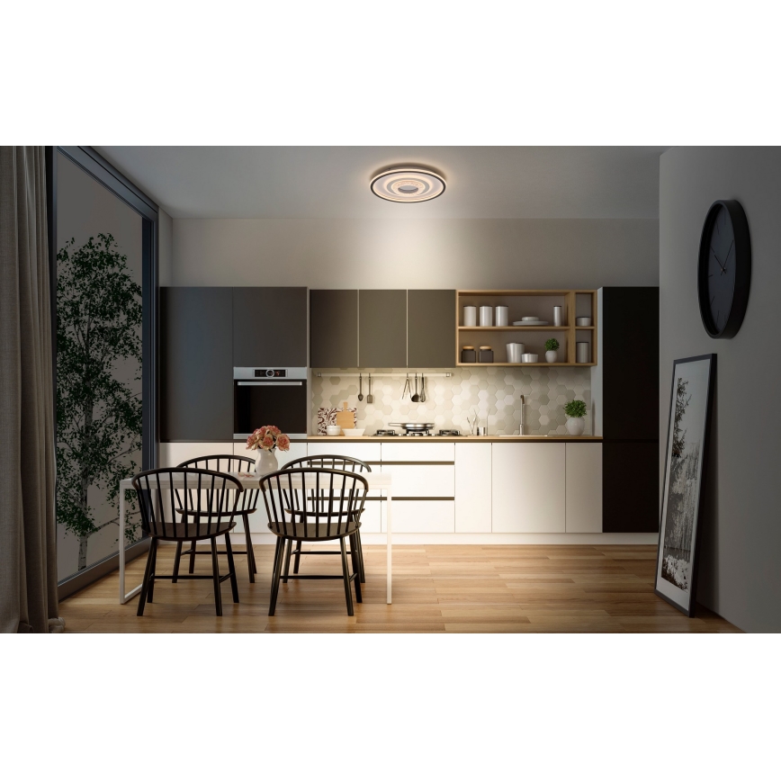 Osram - Plafonieră LED ORBIS CRISTALLY LED/50W/230V 2700/4000/6000K Ø 43 cm alb/negru