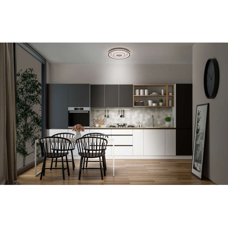 Osram - Plafonieră LED ORBIS CRISTALLY LED/50W/230V 2700/4000/6000K Ø 43 cm alb/negru