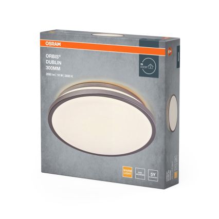 Osram - Plafonieră LED ORBIS DUBLIN LED/16W/230V Ø 30 cm argintie