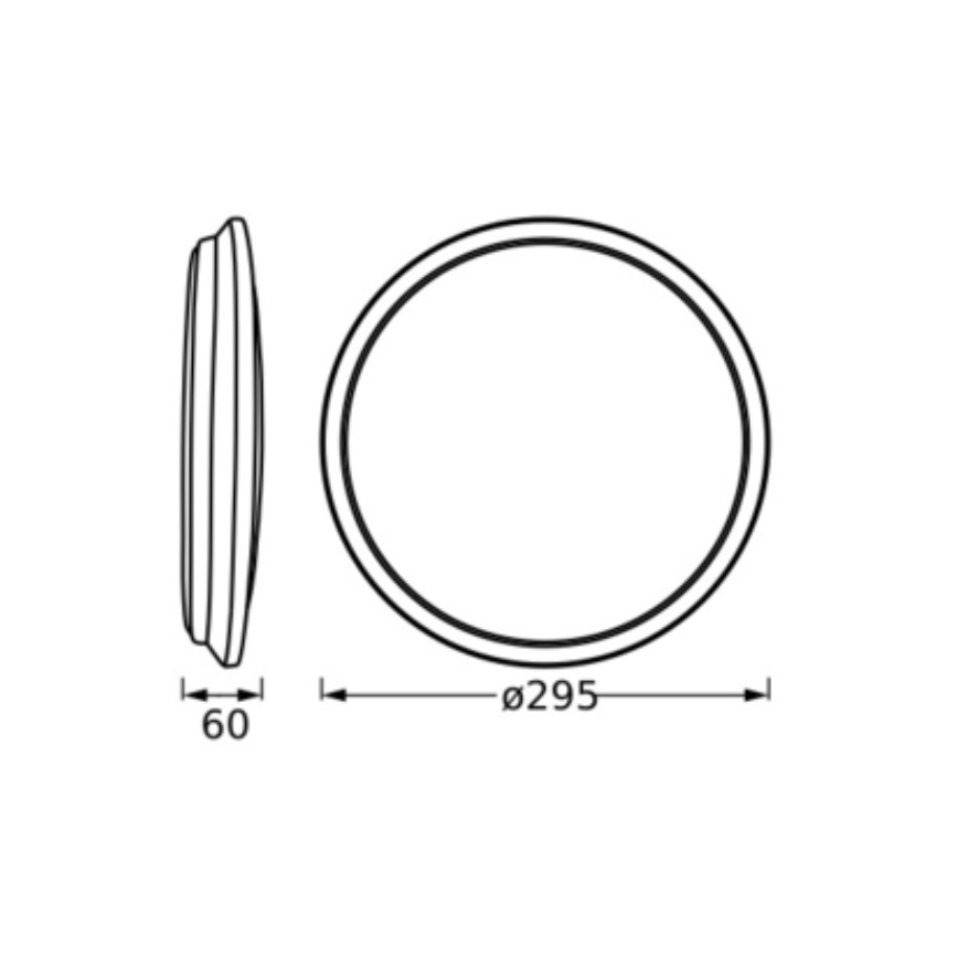 Osram - Plafonieră LED ORBIS DUBLIN LED/16W/230V Ø 30 cm argintie