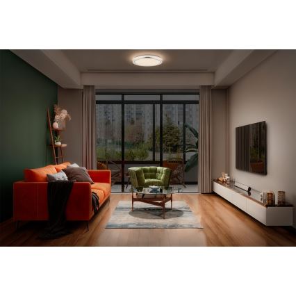 Osram - Plafonieră LED ORBIS HELMAN, 16 W, 230 V, Ø 29,5 cm, argintiu