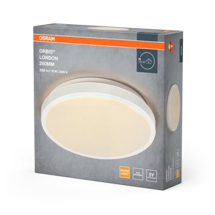 Osram - Plafonieră LED ORBIS LONDON, 16 W, 230 V, Ø 28 cm, albă