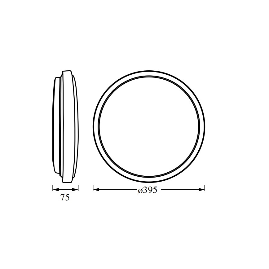 Osram - Plafonieră LED ORBIS LONDON, 24W, 230V, Ø 39,5 cm, alb