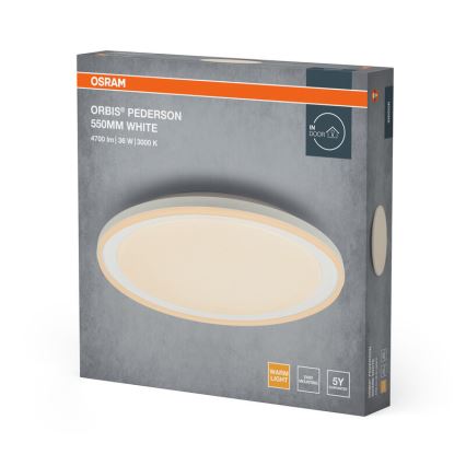 Osram - Plafonieră LED ORBIS PEDERSON, 36 W, 230 V, Ø 55 cm, alb