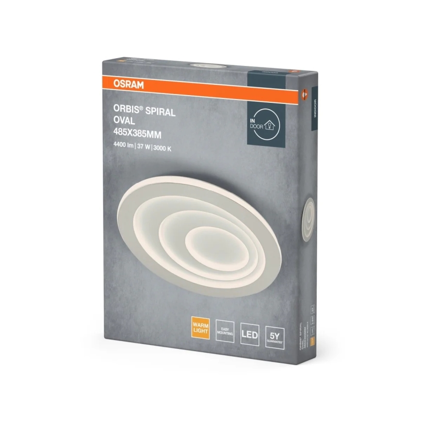 Osram - Plafonieră LED ORBIS SPIRAL, 37W, 230V, albă