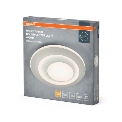 Osram - Plafonieră LED ORBIS SPIRAL LED/27W/230V, Ø 40 cm, albă