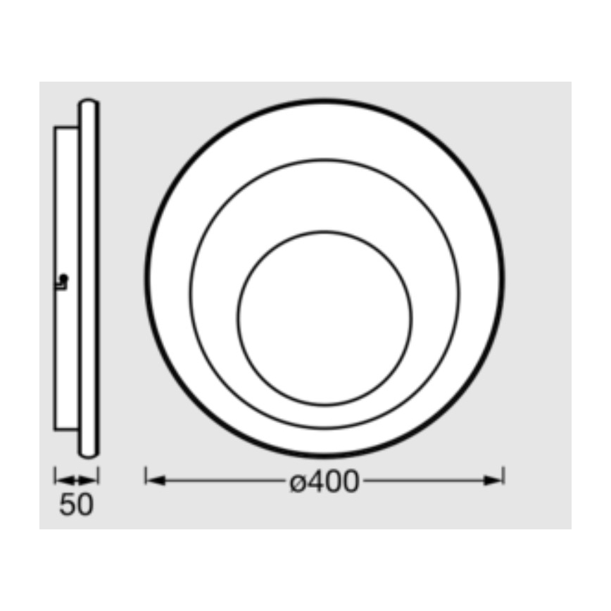Osram - Plafonieră LED ORBIS SPIRAL LED/27W/230V, Ø 40 cm, albă