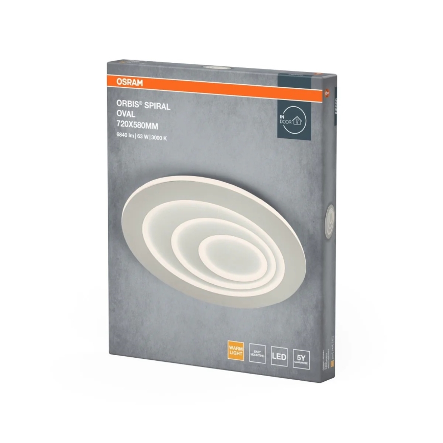 Osram - Plafonieră LED ORBIS SPIRAL LED/63W/230V albă