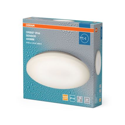 Osram - Plafonieră LED pentru baie cu senzor de mișcare și crepuscular ORBIS LED/25W/230V IP44