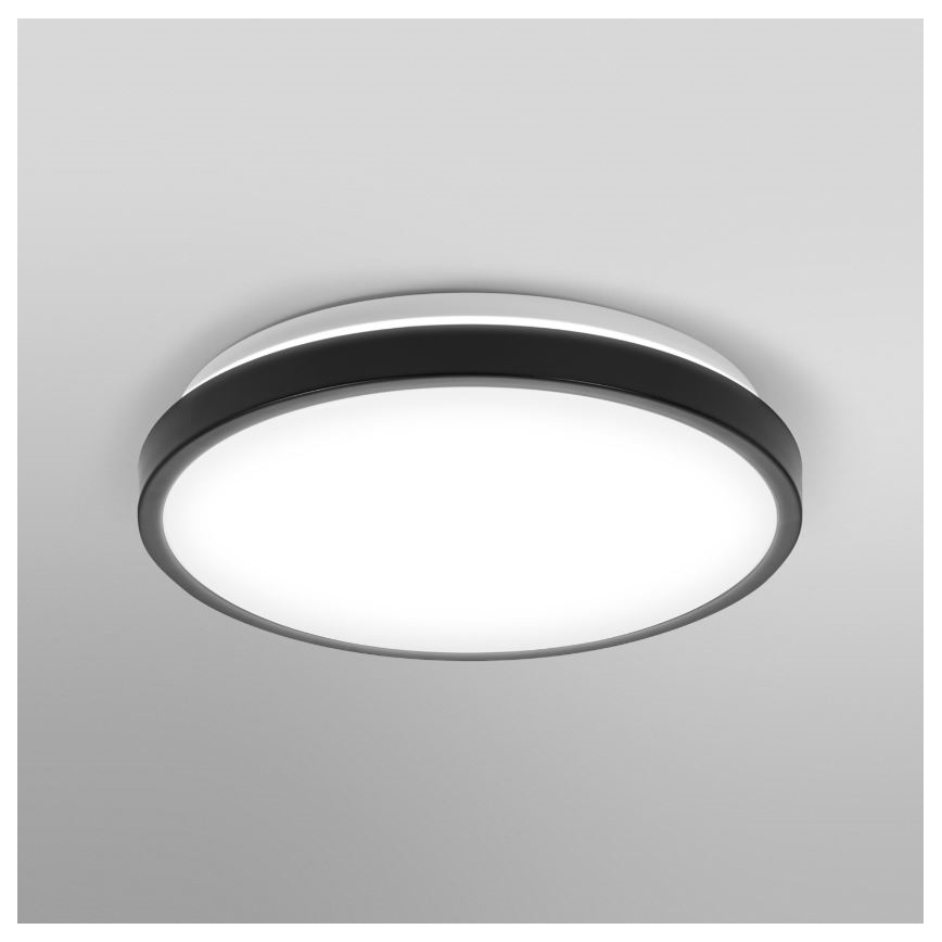 Osram DISC Plafonieră LED pentru baie, 18 W, 230 V, 3000/4000 K, Ø 30 cm, IP44, negru