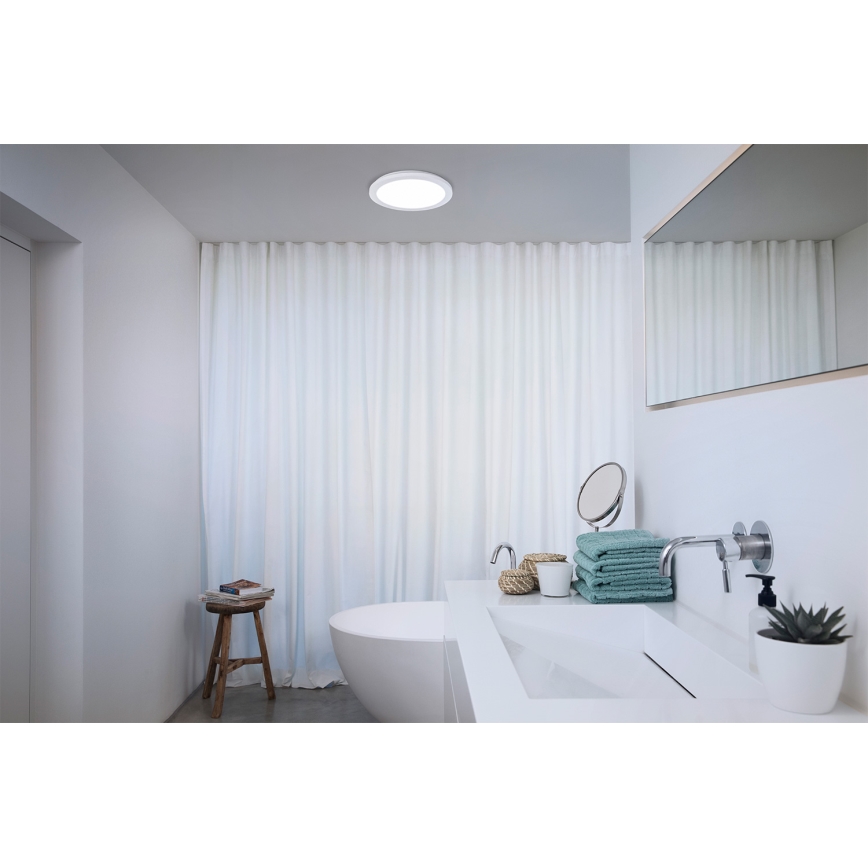 Osram ORBIS DISC Plafonieră LED pentru baie, 22W, 230V, 3000/4000K, Ø 30 cm, IP44, alb
