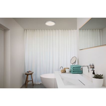 Osram - Plafonieră LED pentru baie ORBIS DISC LED/22W/230V 3000/4000K Ø 30 cm IP44 crom mat