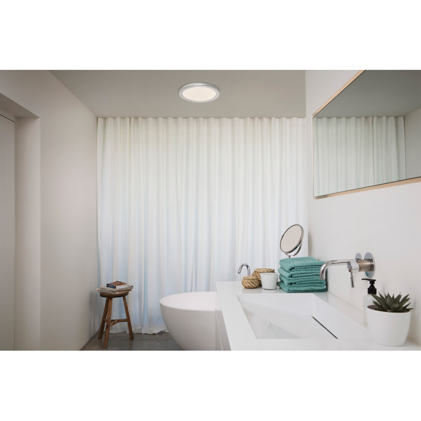Osram - Plafonieră LED pentru baie ORBIS DISC LED/22W/230V 3000/4000K Ø 30 cm IP44 crom mat