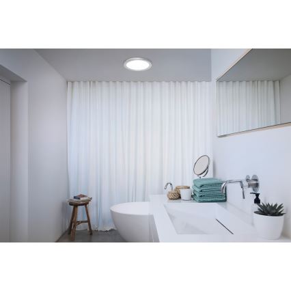 Osram - Plafonieră LED pentru baie ORBIS DISC LED/22W/230V 3000/4000K Ø 30 cm IP44 crom mat