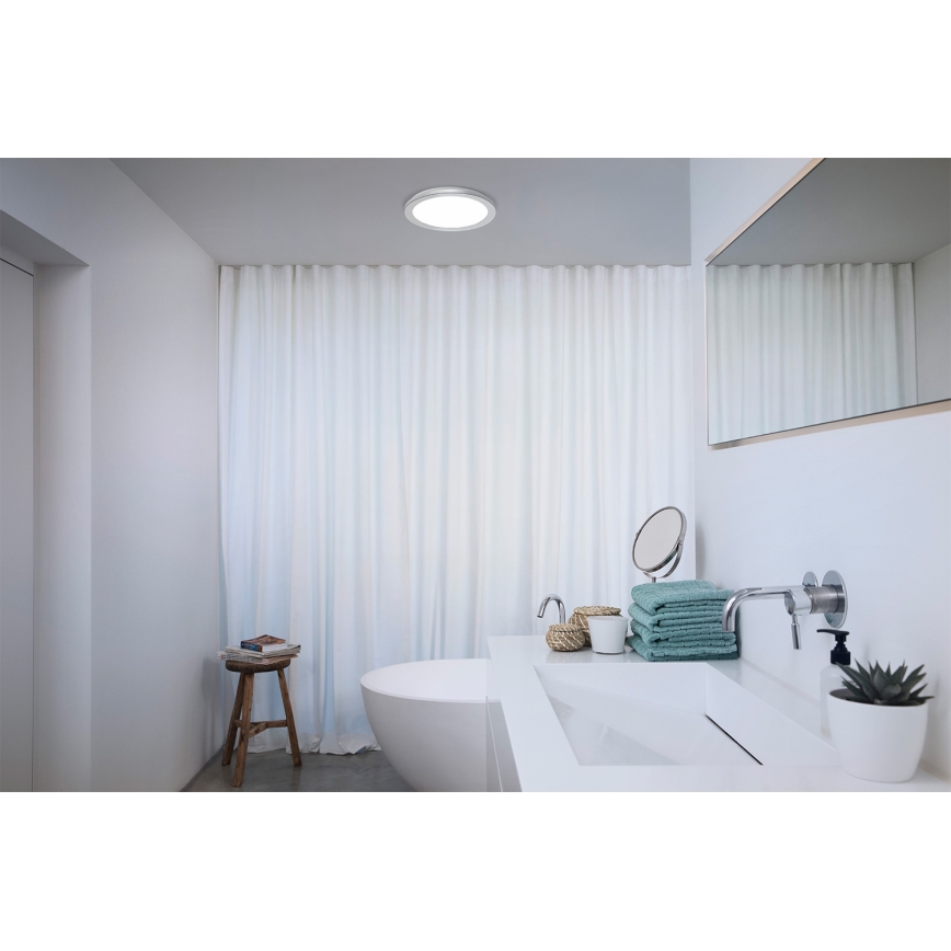 Osram - Plafonieră LED pentru baie ORBIS DISC LED/22W/230V 3000/4000K Ø 30 cm IP44 crom mat