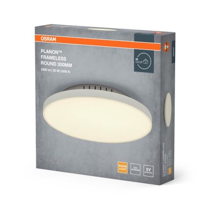 Osram - Plafonieră LED PLANON, 20 W, 230 V, 3000 K, Ø 30 cm, alb