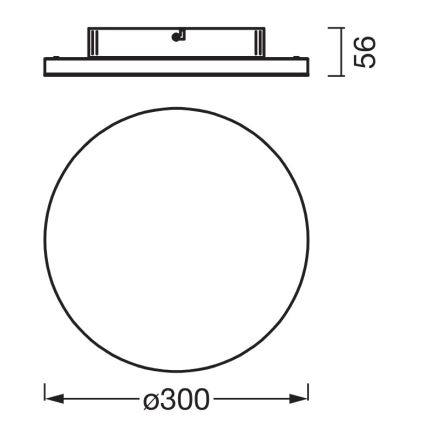 Osram - Plafonieră LED PLANON, 20 W, 230 V, 3000 K, Ø 30 cm, alb