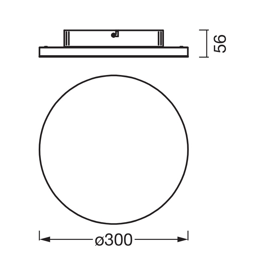 Osram - Plafonieră LED PLANON, 20 W, 230 V, 3000 K, Ø 30 cm, alb