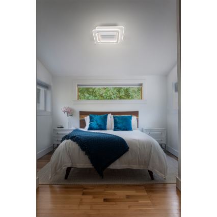 Osram - Plafonieră LED cu ventilator de tavan, dimabilă, LED/55W/230V, 3000-6500K, alb, telecomandă inclusă