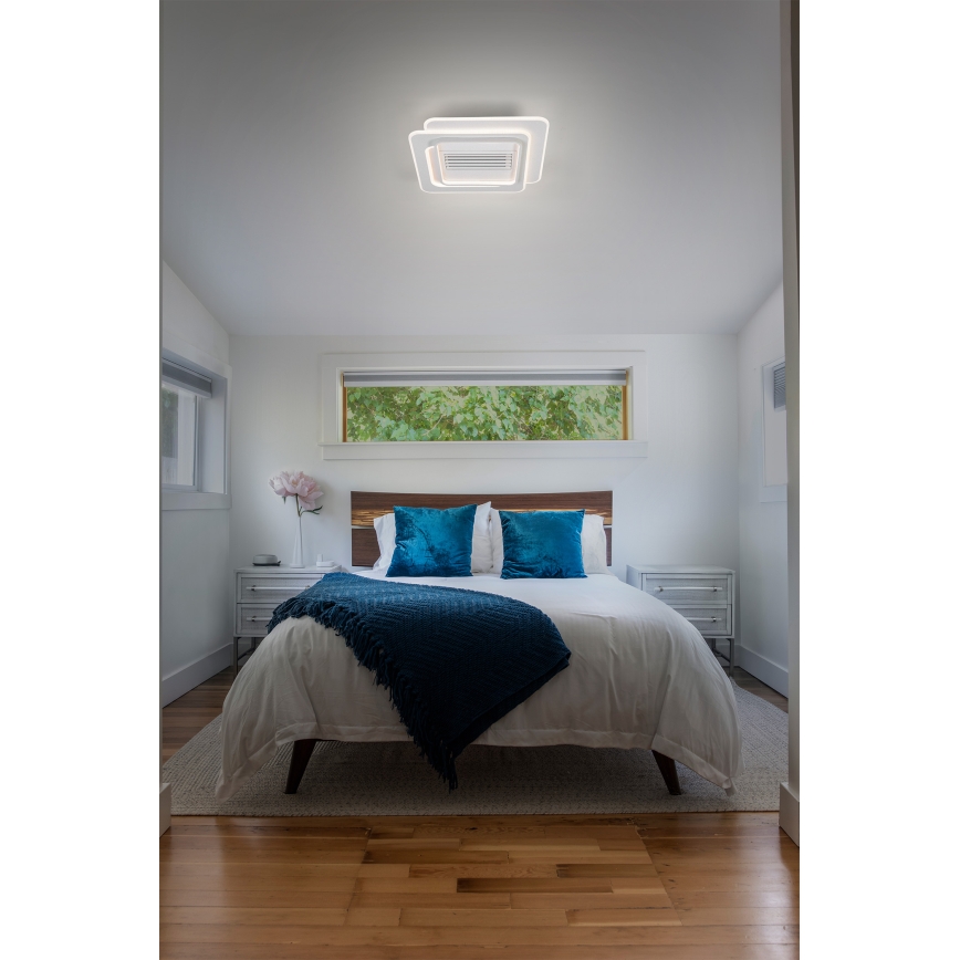 Osram - Plafonieră LED cu ventilator de tavan, dimabilă, LED/55W/230V, 3000-6500K, alb, telecomandă inclusă