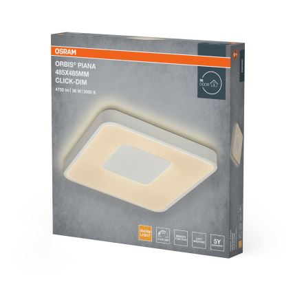 Osram - Plafonieră LED dimabilă ORBIS PIANA LED/36W/230V 48,5x48,5 cm albă