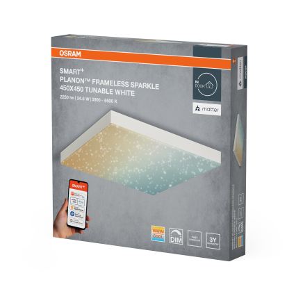 Osram - Plafonieră LED dimabilă SMART+ FRAMELESS LED/24,5W/230V 3000-6500K 45x45 cm Wi-Fi