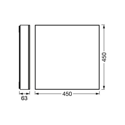 Osram - Plafonieră LED dimabilă SMART+ FRAMELESS LED/24,5W/230V 3000-6500K 45x45 cm Wi-Fi