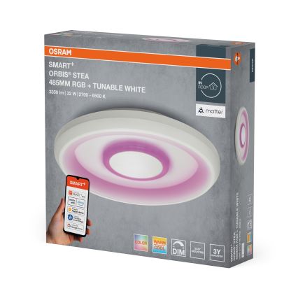 Osram - Plafonieră LED RGBW dimabilă SMART+ STEA LED/32W/230V Ø 48,5 cm 2700-6500K Wi-Fi