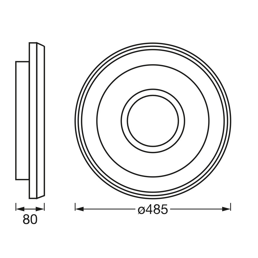 Osram - Plafonieră LED RGBW dimabilă SMART+ STEA LED/32W/230V Ø 48,5 cm 2700-6500K Wi-Fi