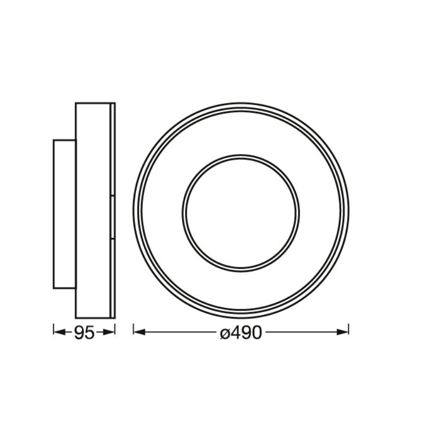 Osram- CLARIA SMART+ plafonieră LED RGBW dimabilă, 32W, 230V, 2700-6500K, Wi-Fi