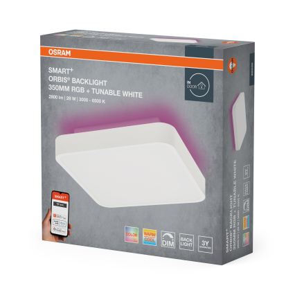 Osram - Lampă de tavan LED RGBW reglabilă SMART+ ORBIS LED/28W/230V 35x35 cm 2700-6500K Wi-Fi