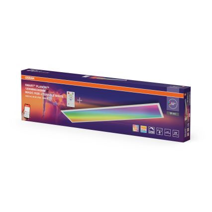 Osram - Plafonieră LED SMART+ MAGIC RGBW, dimabilă, 36W/230V, 2700-6500K, Wi-Fi + telecomandă