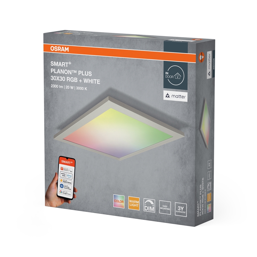 Osram - Plafonieră LED RGBW dimabilă SMART+ PLANON LED/20W/230V 30x30 cm