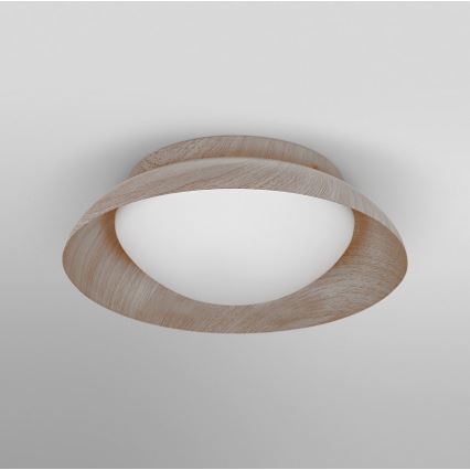 Osram - Plafonieră ORBIS MILAN 2xE27/10W/230V, Ø 30,5 cm, finisaj lemn