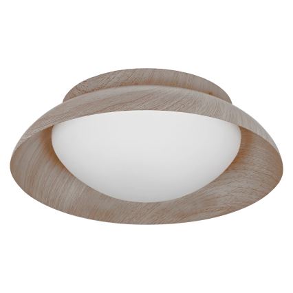Osram - Plafonieră ORBIS MILAN 2xE27/10W/230V, Ø 30,5 cm, finisaj lemn