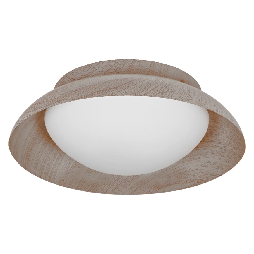 Osram - Plafonieră ORBIS MILAN 2xE27/10W/230V, Ø 30,5 cm, finisaj lemn