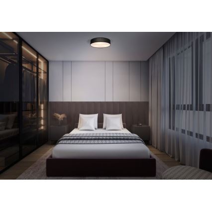 Osram - Plafonieră ORBIS PARIS 1x E27/25W/230V, Ø 30 cm, negru