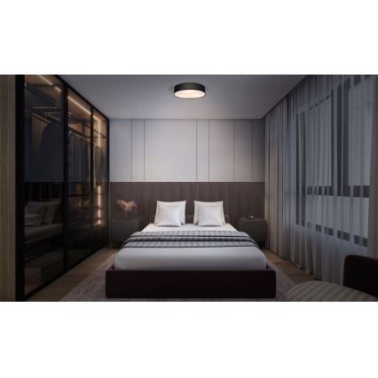 Osram - Plafonieră ORBIS PARIS 2xE27/25W/230V Ø 40 cm negru