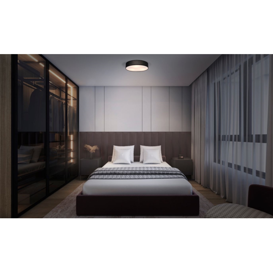 Osram - Plafonieră ORBIS PARIS 2xE27/25W/230V Ø 40 cm negru