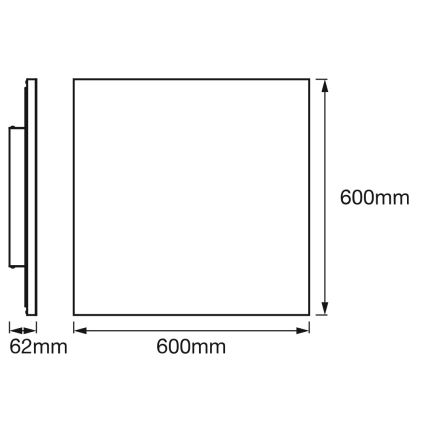 Osram - Plafonieră LED RGBW dimabilă SMART+ PLANON LED/40W/230V 60x60 cm 3000-6500K Wi-Fi
