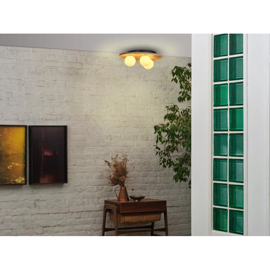 Osram - Plafonieră WOOD NEST 3xG9/5W/230V lemn de cauciuc