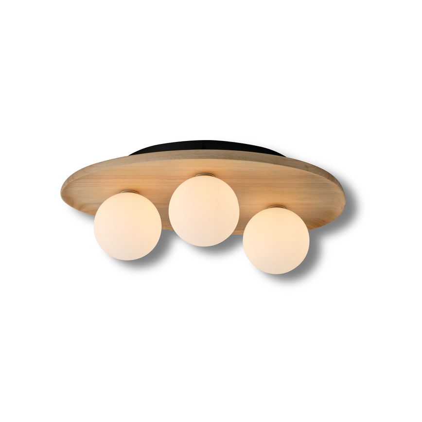 Osram - Plafonieră WOOD NEST 3xG9/5W/230V lemn de cauciuc