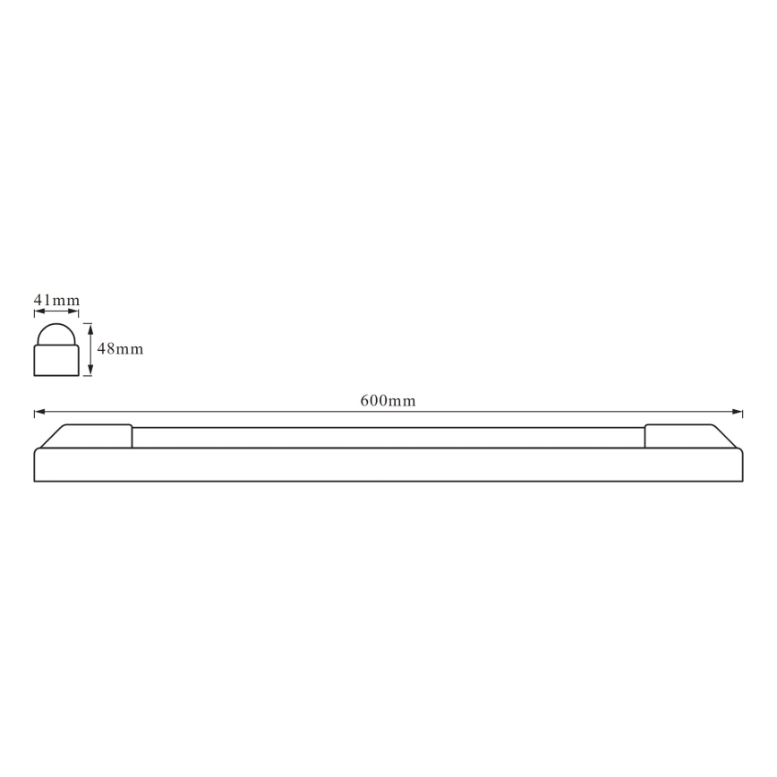 Osram - POWER BATTEN LED, lampă pentru montaj sub dulap, 12 W, 230 V, 3000 K, 60 cm, alb