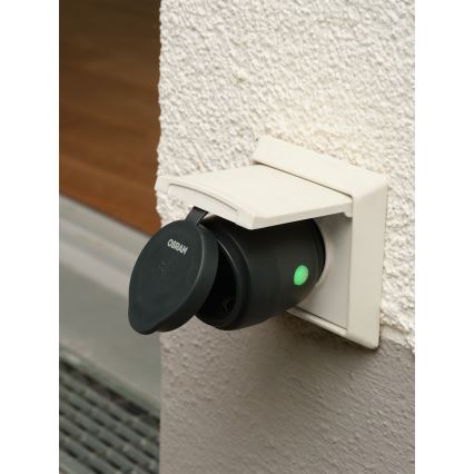Osram - Priză inteligentă de exterior SMART+ MATTER SCHUKO 3680W/230V/16A IP44 Wi-Fi
