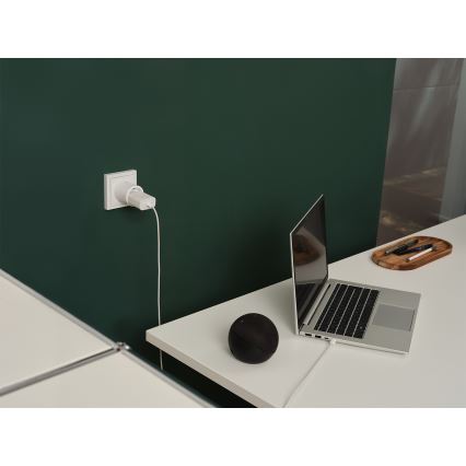 Osram - Priză inteligentă SMART+ MATTER SCHUKO 2300W/230V/10A Wi-Fi albă