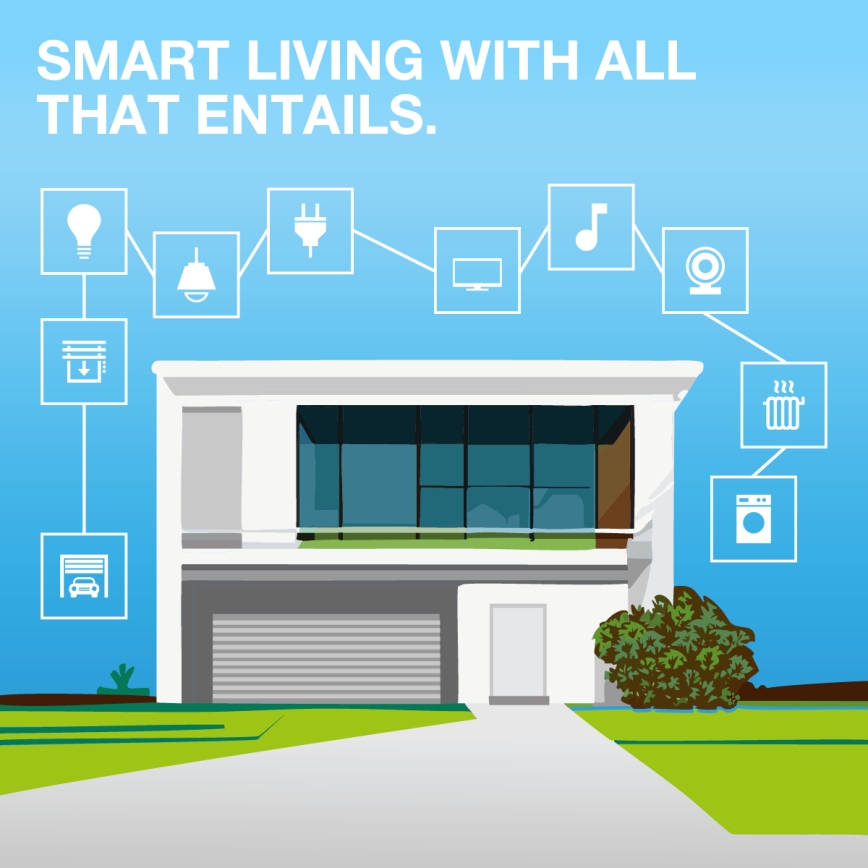 Osram - Priză inteligentă SMART+ MATTER SCHUKO 2300W/230V/10A Wi-Fi neagră