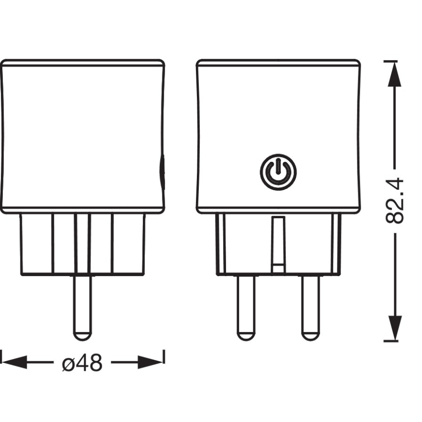 Osram - Priză inteligentă SMART+ SCHUKO 2300W/230V/10A albă