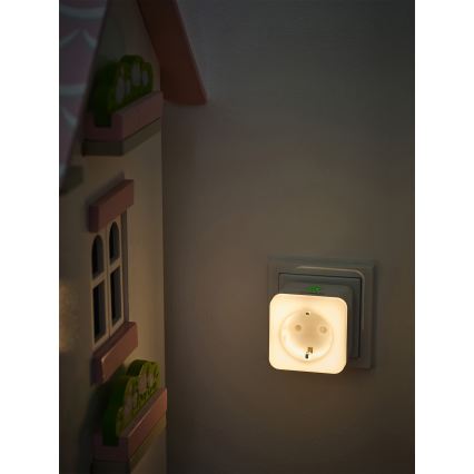 Osram - Priză SCHUKO LED dimabilă cu iluminare SMART+ NIGHTLIGHT 3680W/230V Wi-Fi
